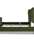 Upholstered Shelter Wingback Panel Bed - From Where - 