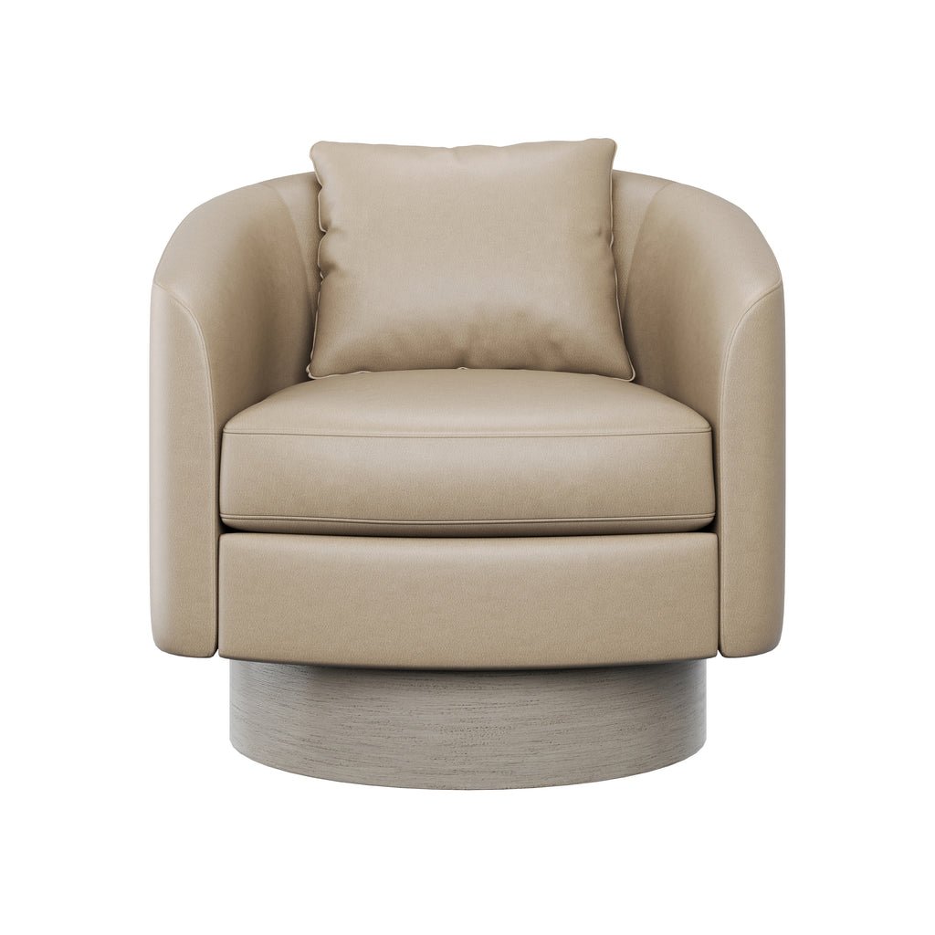 Upholstered Swivel Lounge Chair - From Where - 