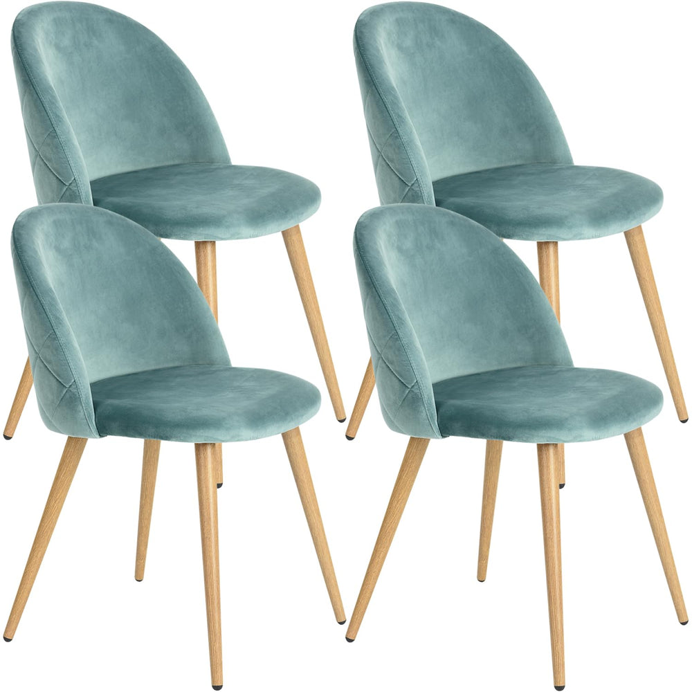 Upholstered Velvet Dining Chairs (Set of 4) - From Where - 