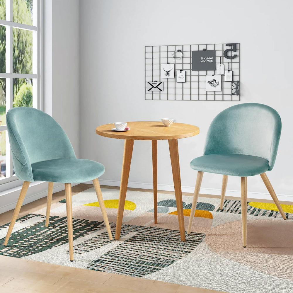 Upholstered Velvet Dining Chairs (Set of 4) - From Where - 