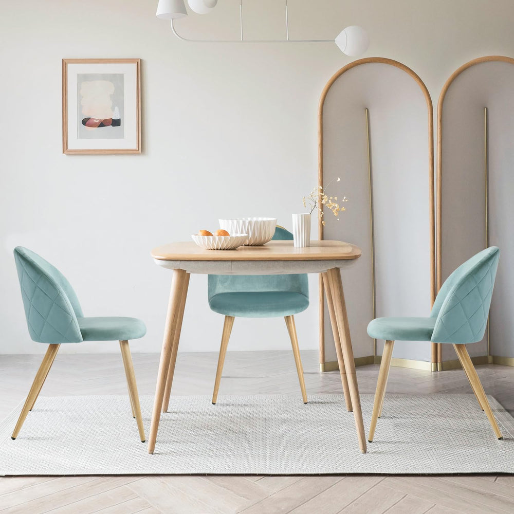 Upholstered Velvet Dining Chairs (Set of 4) - From Where - 