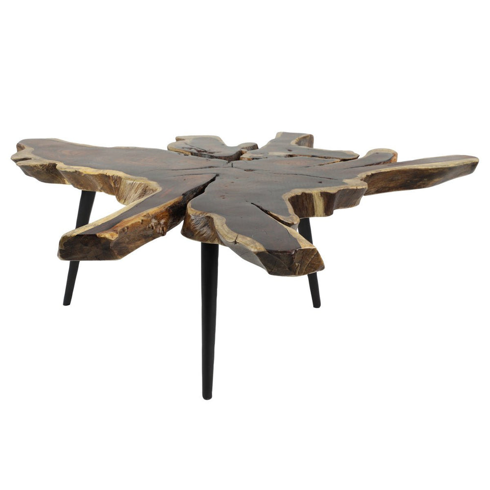 Upton Live Edge Wood Coffee Table - From Where - 