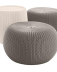 Urban Knit Pouf Ottoman (Set of 2) - From Where - 