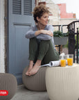 Urban Knit Pouf Ottoman (Set of 2) - From Where - 