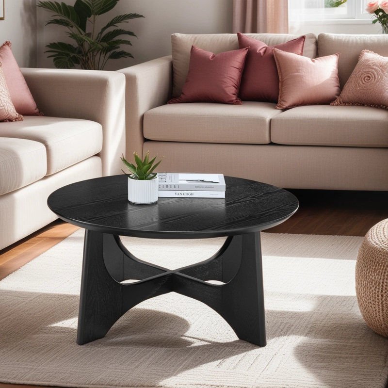 Urian Cross Legs Coffee Table - From Where - 