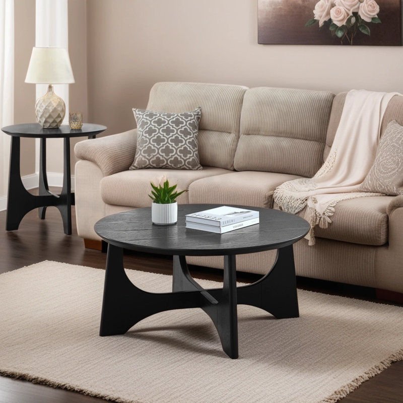 Urian Cross Legs Coffee Table - From Where - 