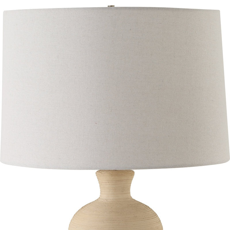 Urska Fired Clay Table Lamp - From Where - 