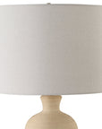 Urska Fired Clay Table Lamp - From Where - 