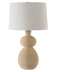 Urska Fired Clay Table Lamp - From Where - 
