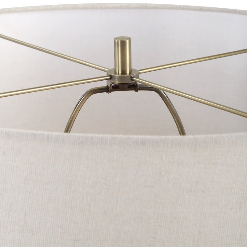 Urska Fired Clay Table Lamp - From Where - 