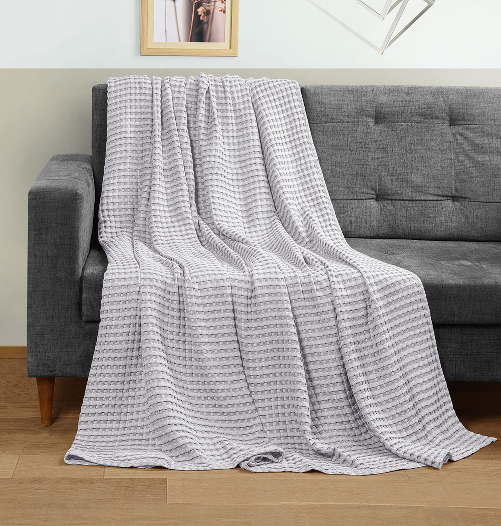 Utopia Bedding Waffle Blanket - From Where - 