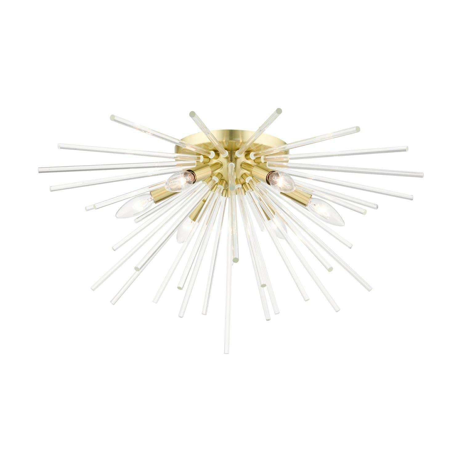 Utopia Satin Brass Ceiling Mount - From Where - 