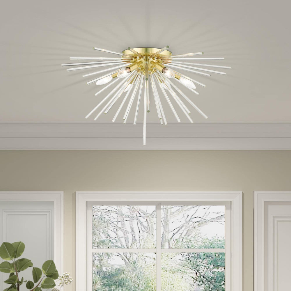 Utopia Satin Brass Ceiling Mount - From Where - 