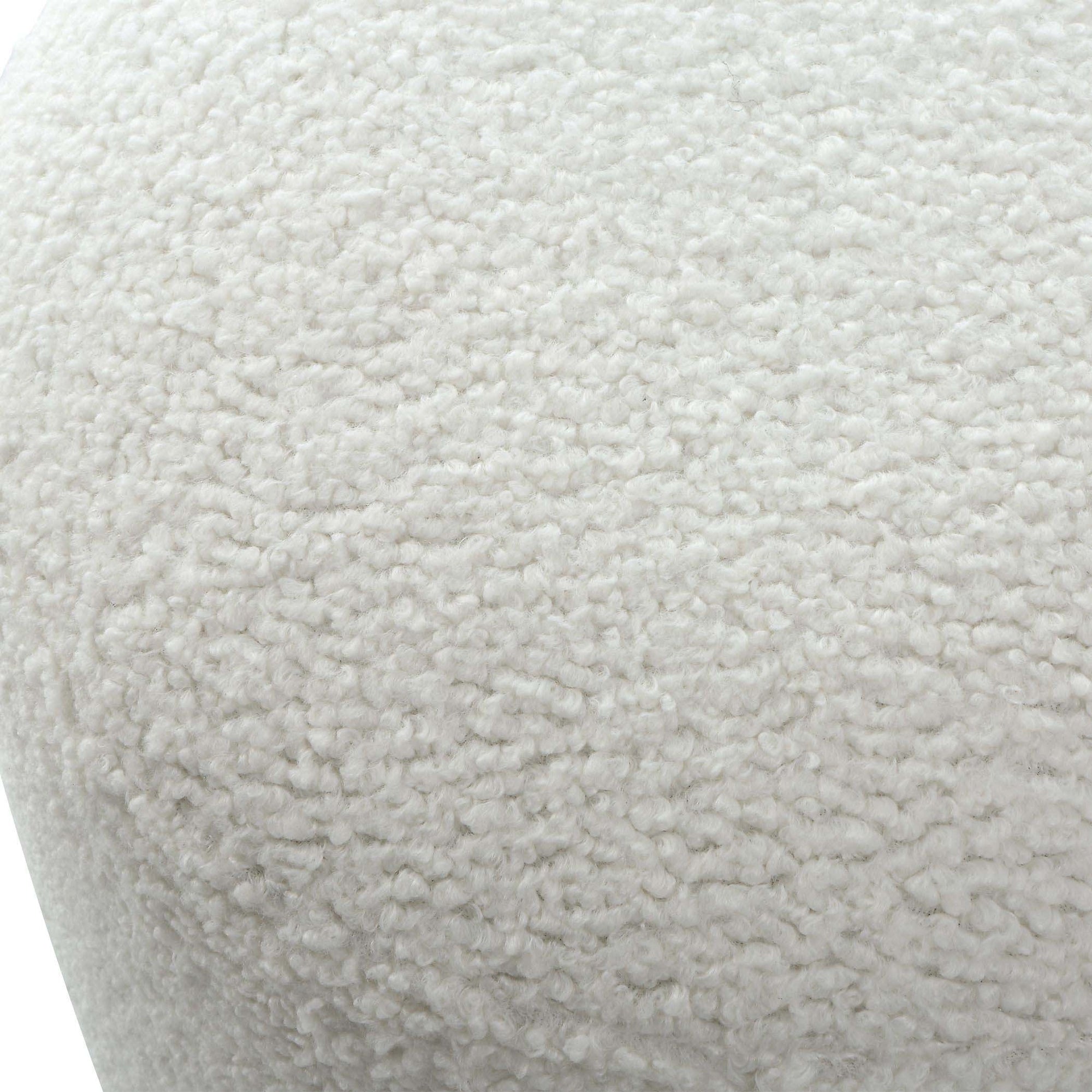 Uttermost Avila White Ottoman - From Where Finds - 