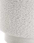 Uttermost Avila White Ottoman - From Where Finds - 