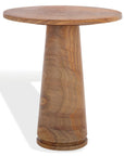 Valentia Tall Round Marble Accent Table - From Where Finds - 