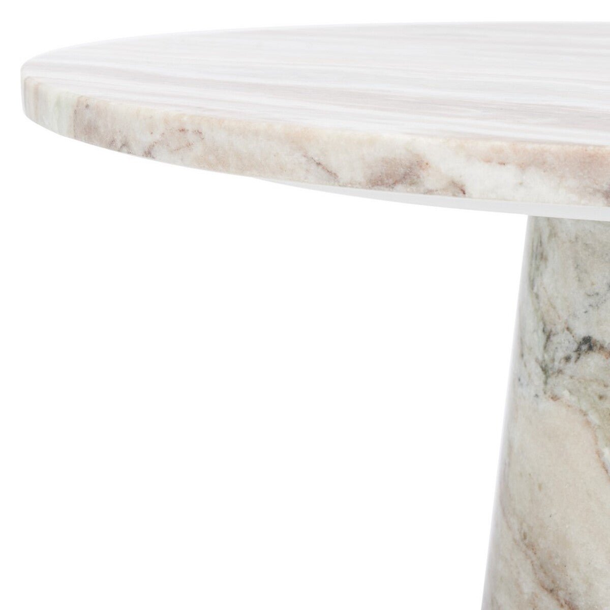 Valentia Tall Round Marble Accent Table - From Where Finds - 