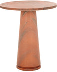 Valentia Tall Round Marble Accent Table - From Where Finds - 