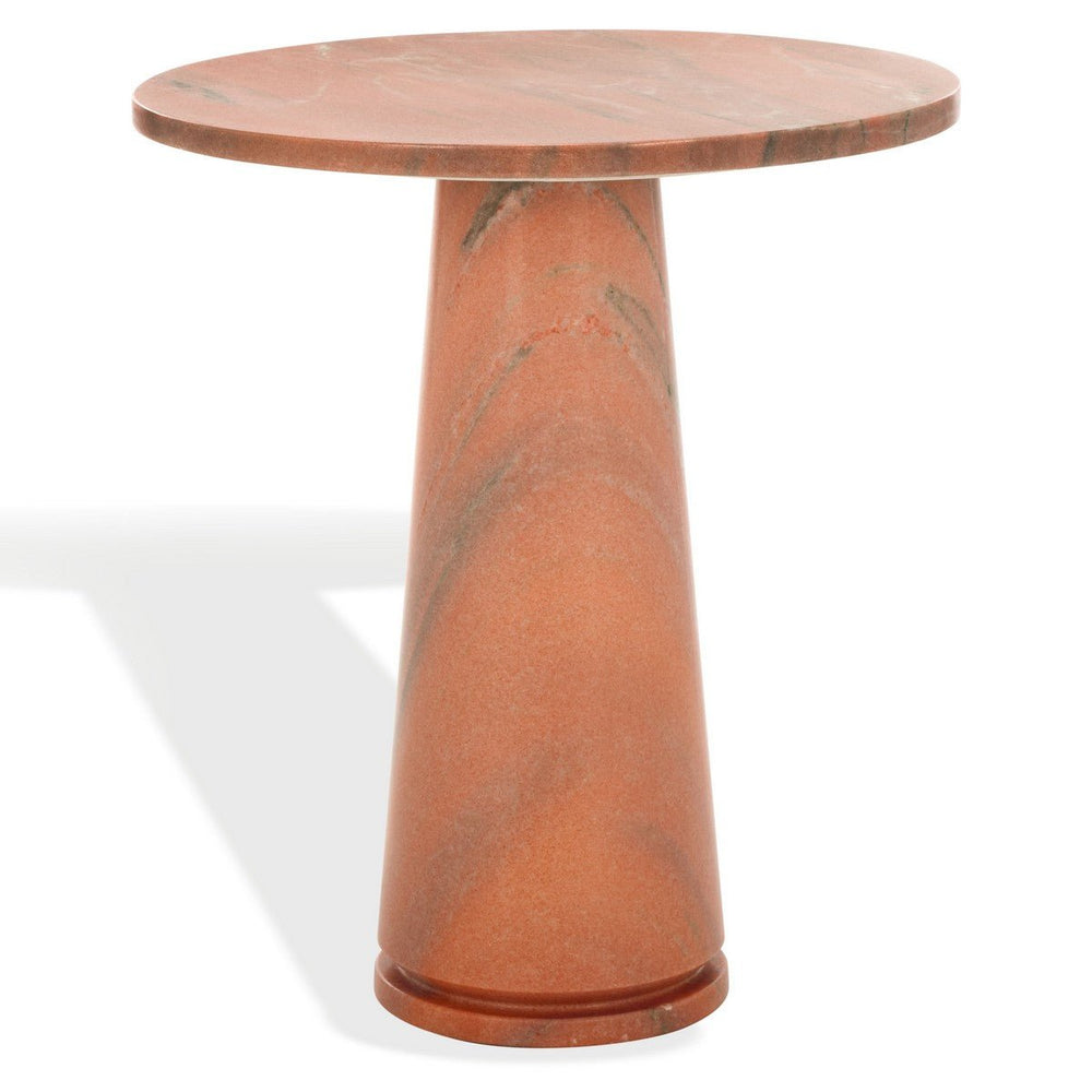 Valentia Tall Round Marble Accent Table - From Where Finds - 