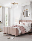 Valentina Upholstered Platform Bed - From Where - 