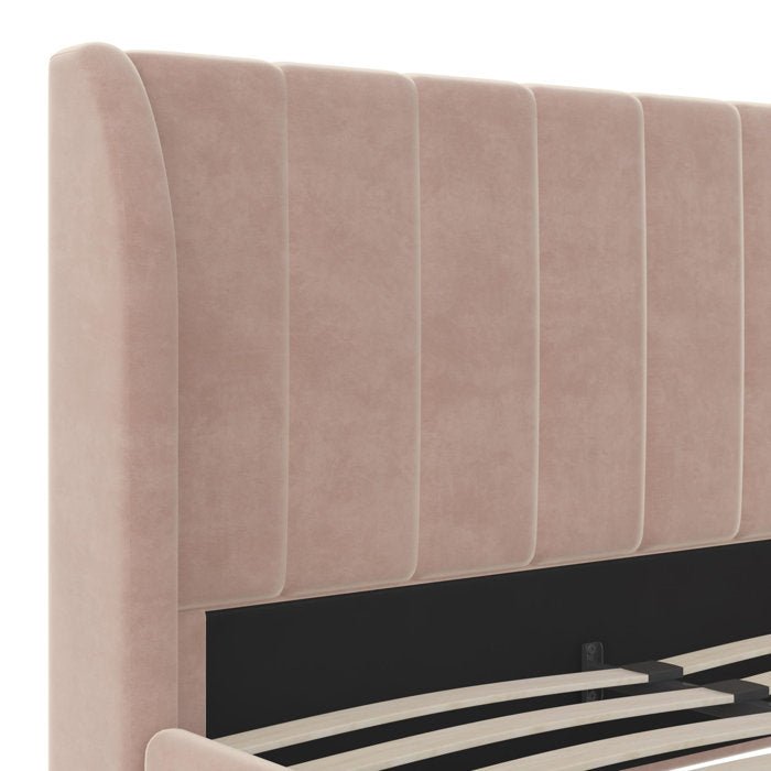 Valentina Upholstered Platform Bed - From Where - 