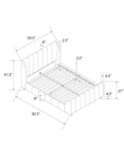 Valentina Upholstered Platform Bed - From Where - 