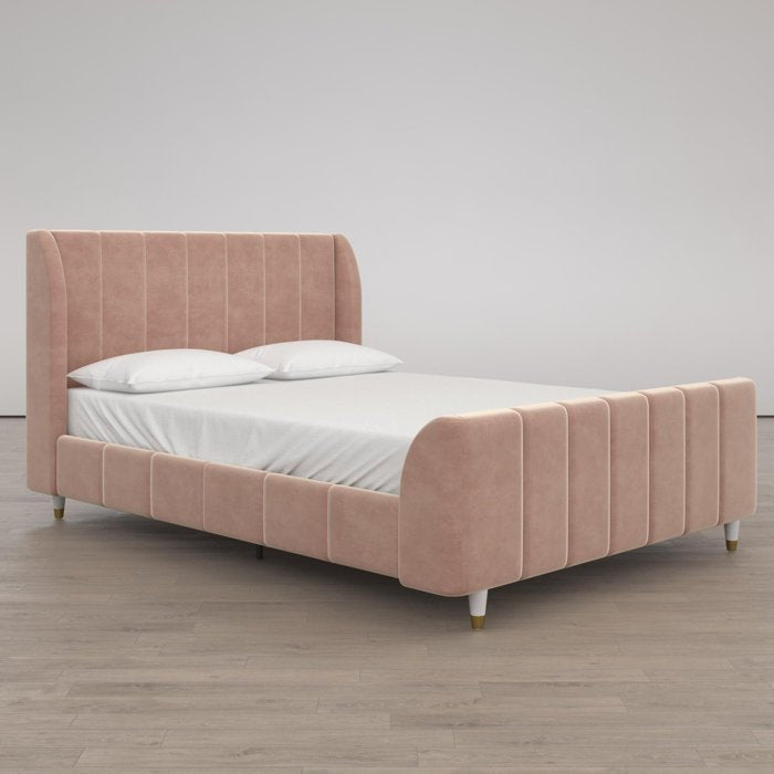 Valentina Upholstered Platform Bed - From Where - 