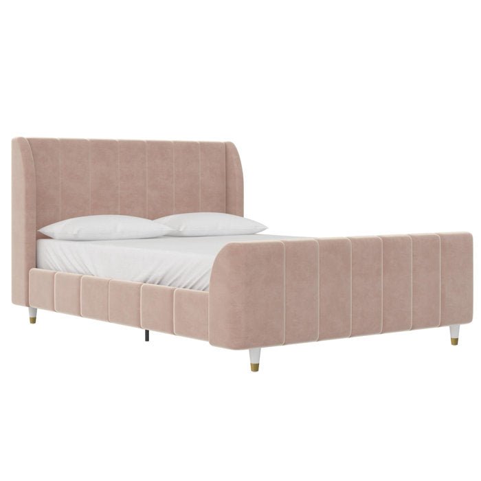 Valentina Upholstered Platform Bed - From Where - 
