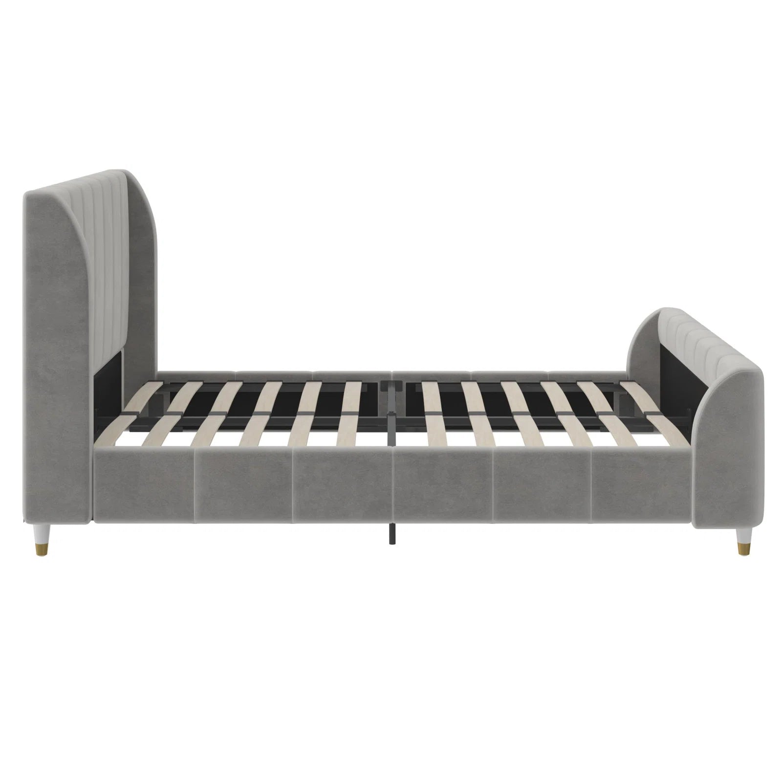 Valentina Upholstered Platform Bed - From Where - 