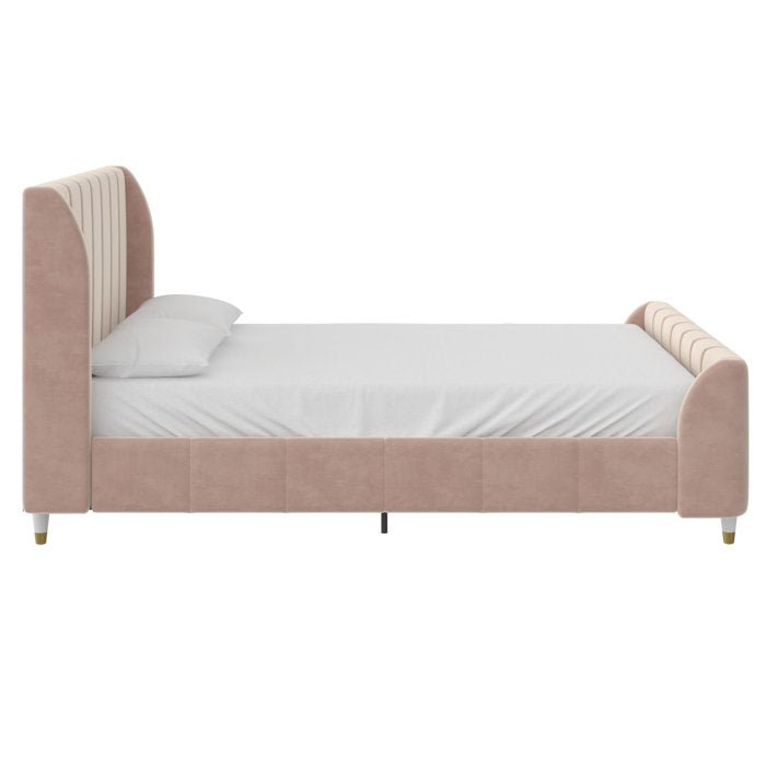 Valentina Upholstered Platform Bed - From Where - 