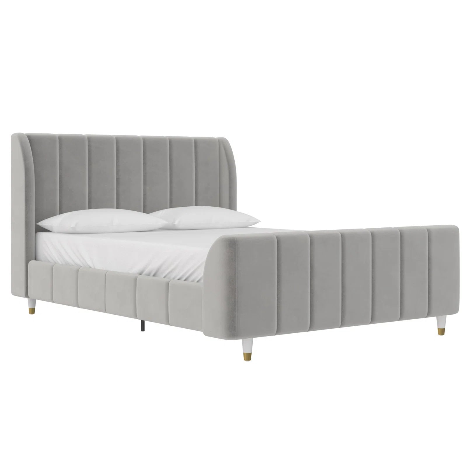 Valentina Upholstered Platform Bed - From Where - 