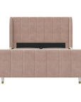 Valentina Upholstered Platform Bed - From Where - 
