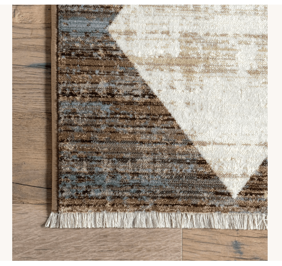 Vanni Checkered Fringed Rug - From Where Finds - 