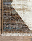 Vanni Checkered Fringed Rug - From Where Finds -