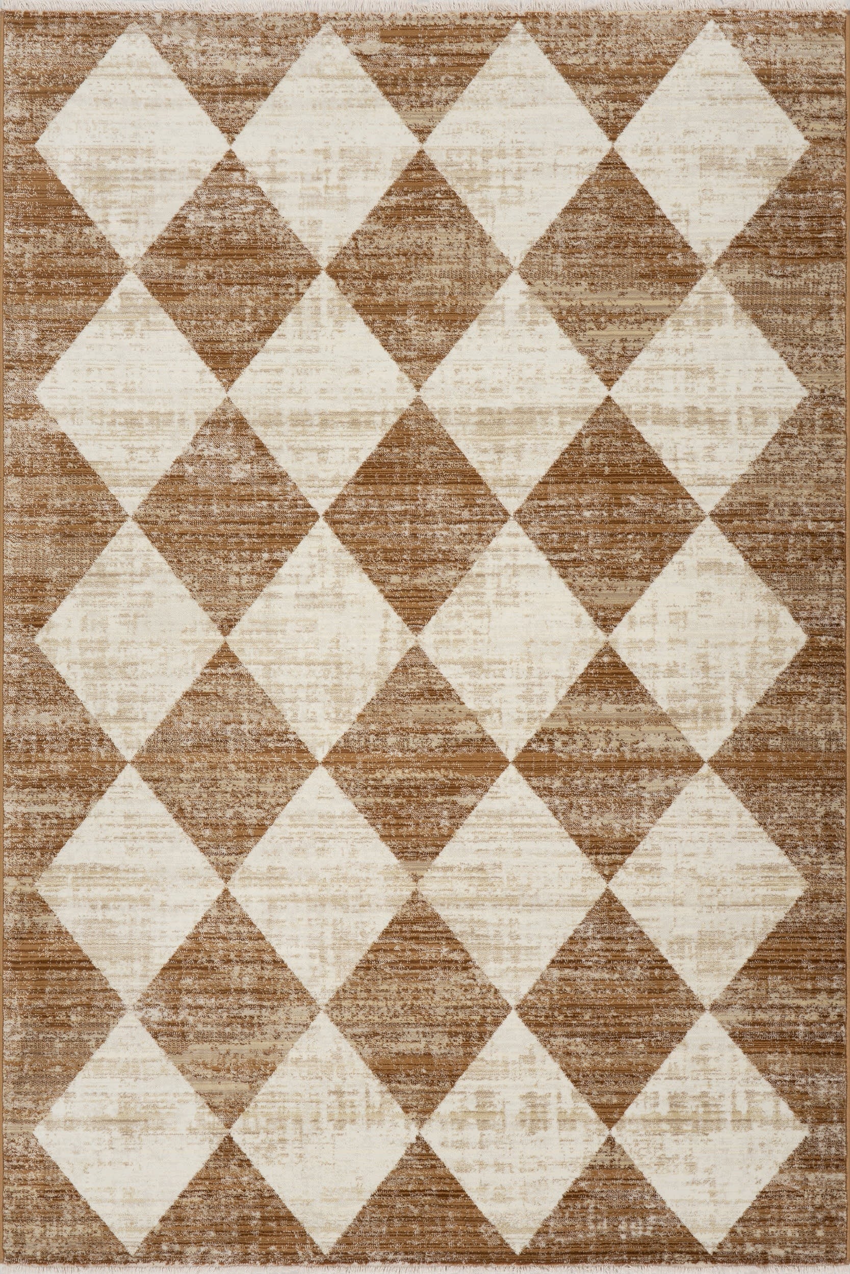Vanni Checkered Fringed Rug - From Where Finds -