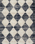 Vanni Checkered Fringed Rug - From Where Finds -