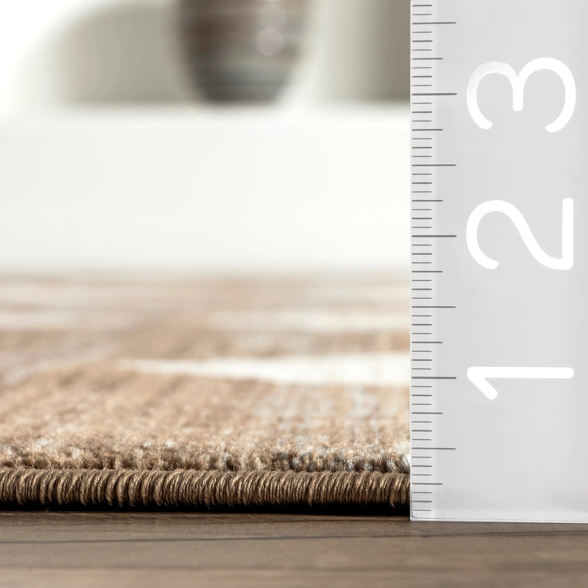 Vanni Checkered Fringed Rug - From Where Finds -