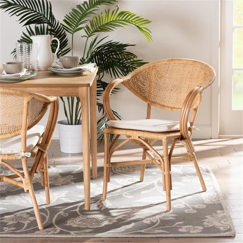 Varick Rattan Dining Chair - From Where - 