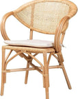 Varick Rattan Dining Chair - From Where - 