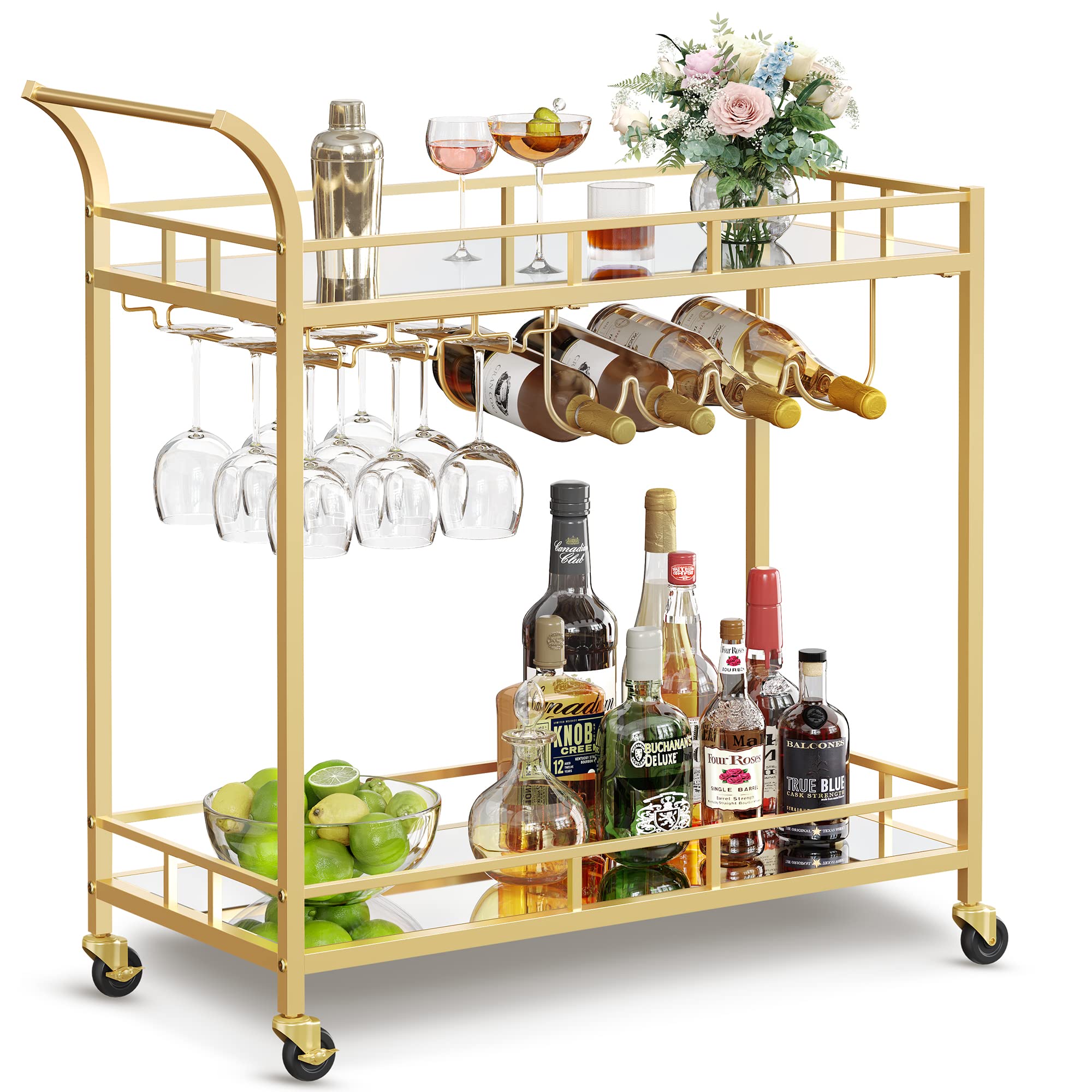 VASAGLE Gold Bar Serving Cart - From Where - 