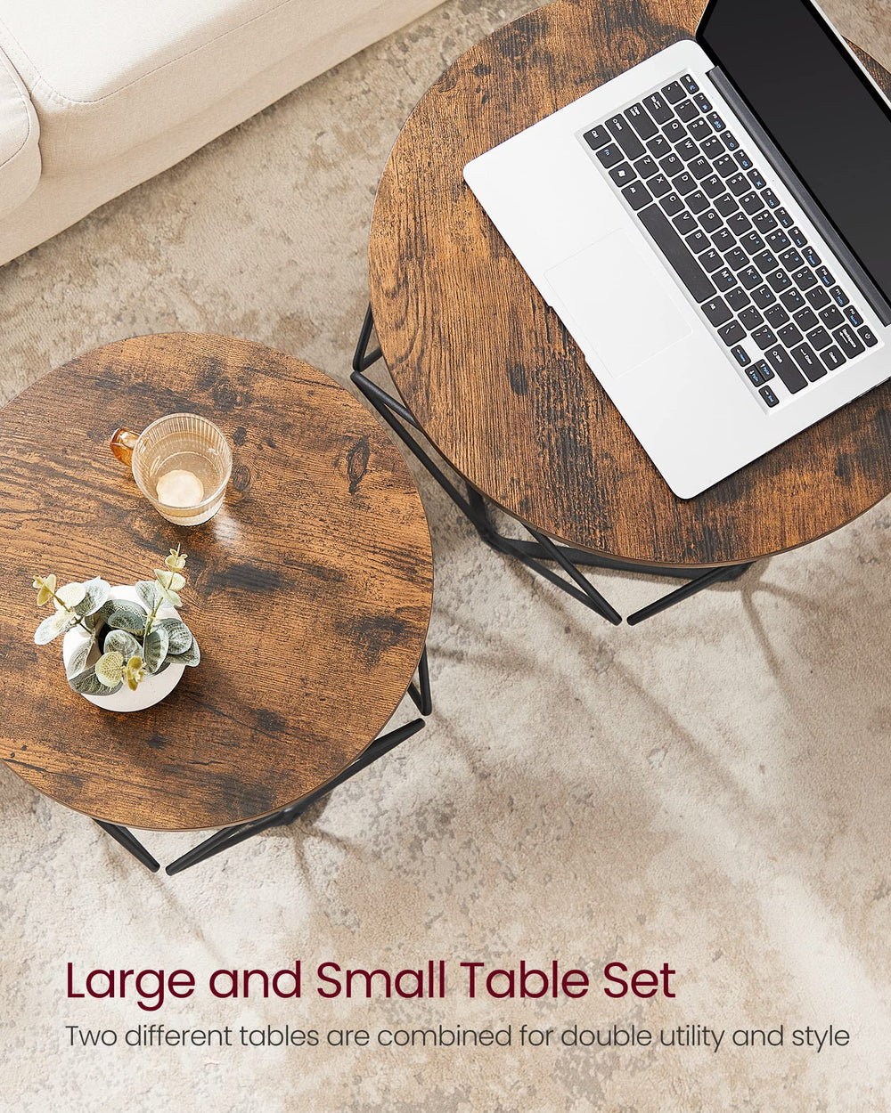 Vasagle Small Coffee Table (Set of 2) - From Where - 