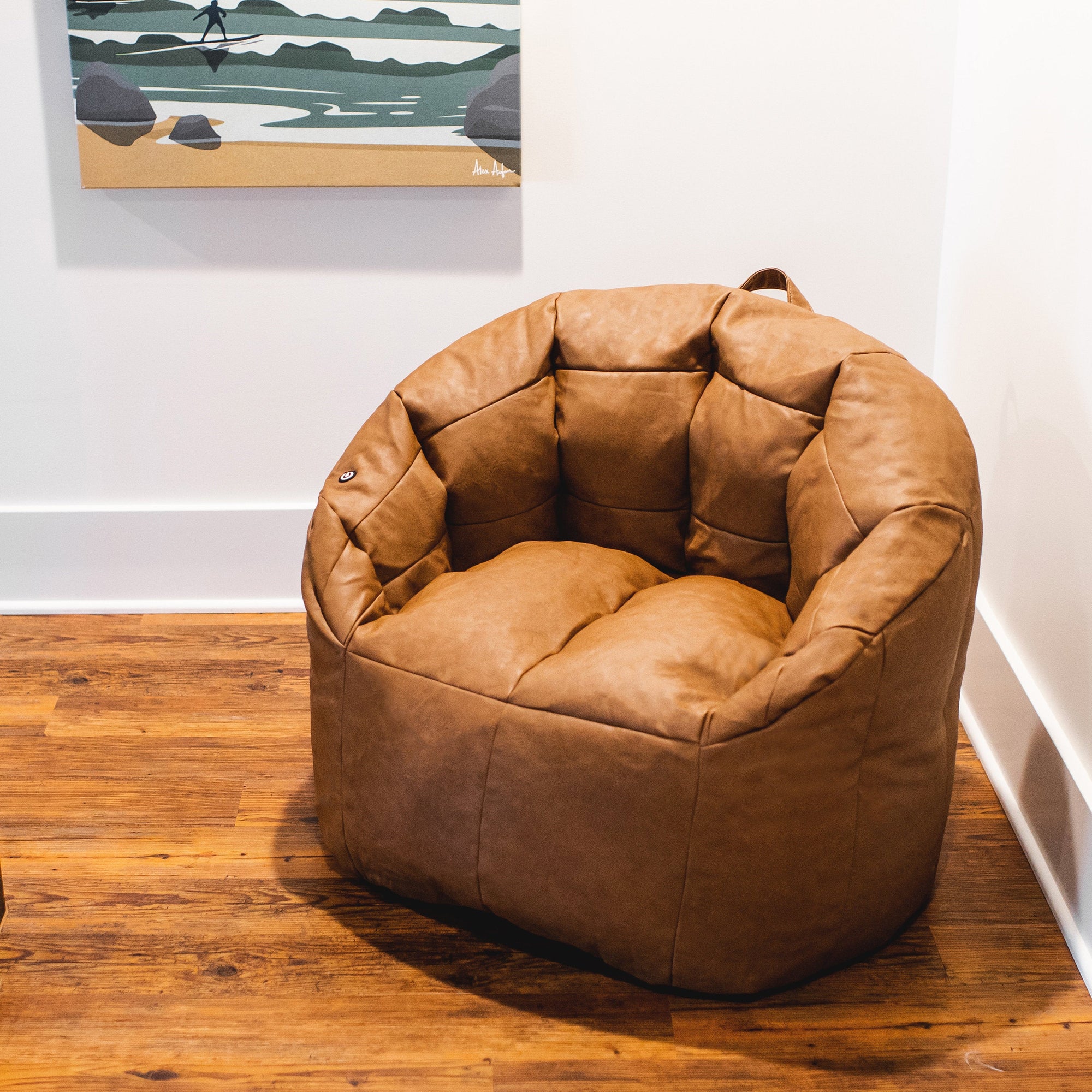 Vegan Leather Bean Bag Chair - From Where - 