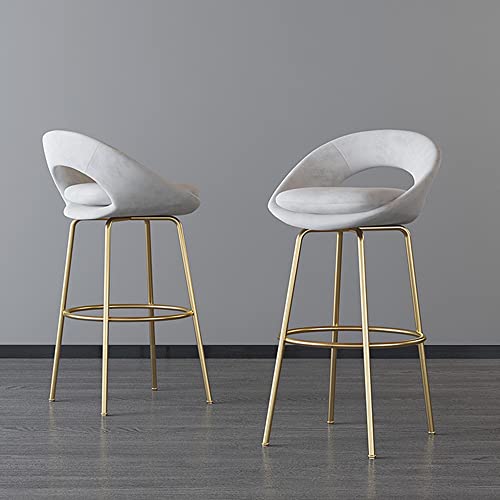 Velvet Bar Stools Set of 2 - From Where - 