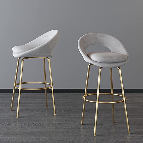 Velvet Bar Stools Set of 2 - From Where - 