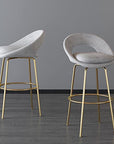 Velvet Bar Stools Set of 2 - From Where - 