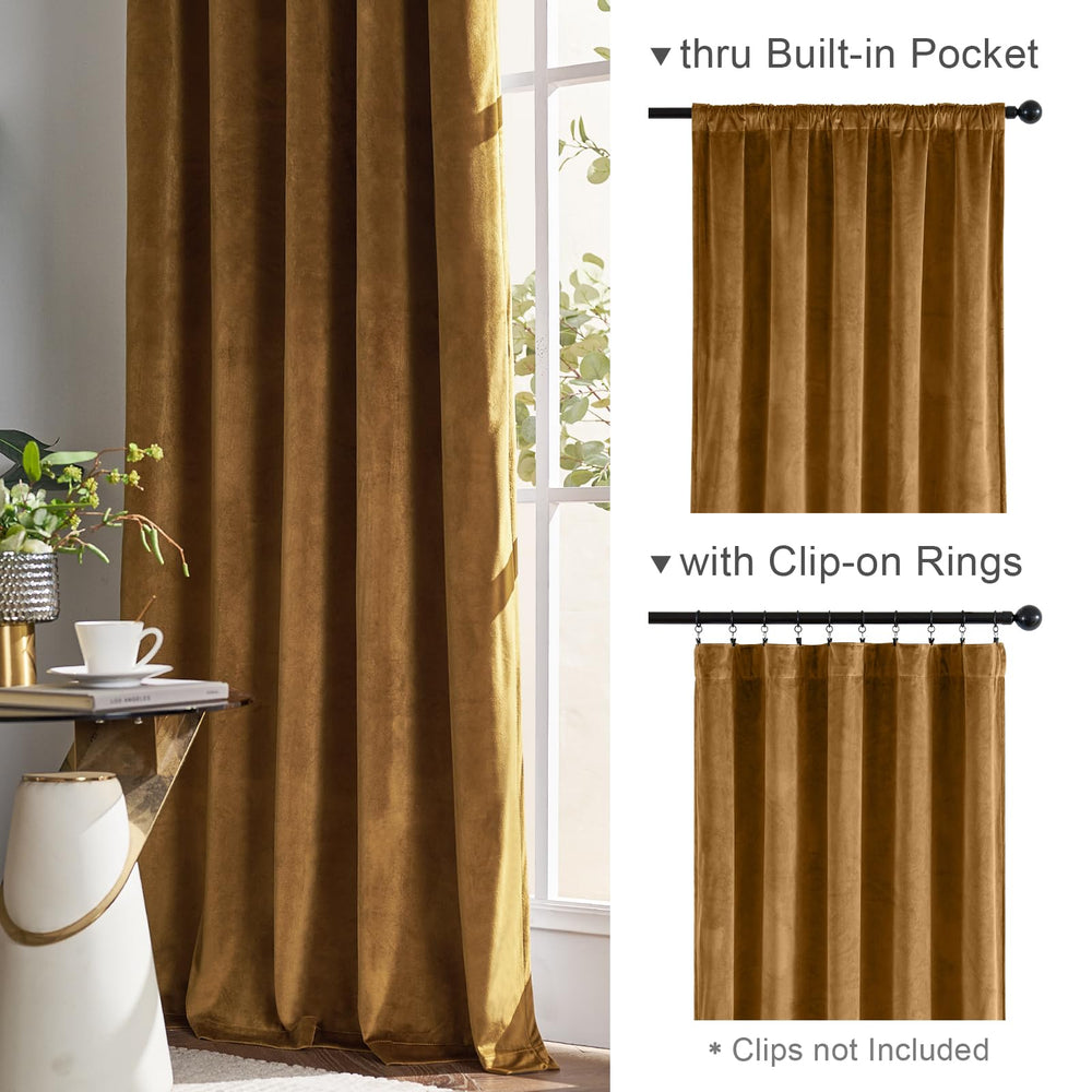 Velvet Blackout Curtain Curtain - From Where - 