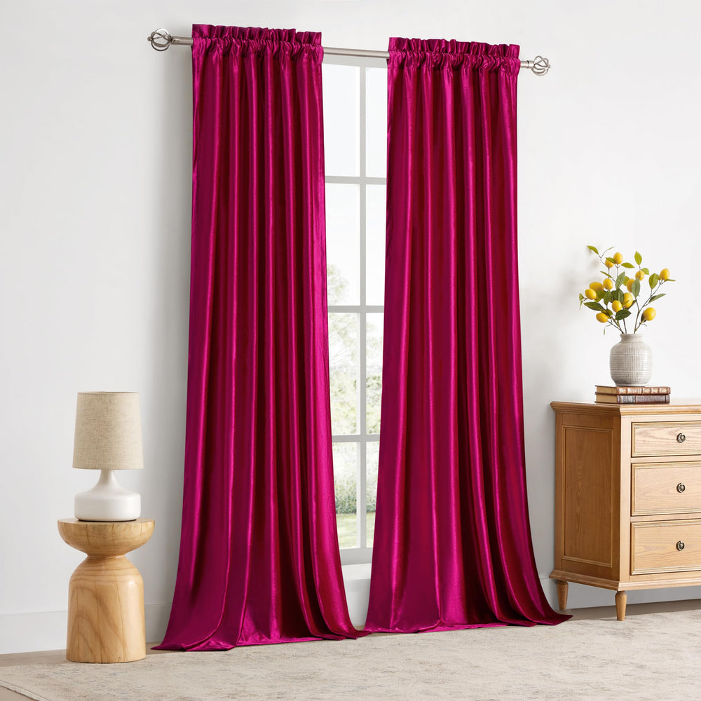 Velvet Blackout Curtains (Set of 2) - From Where - 