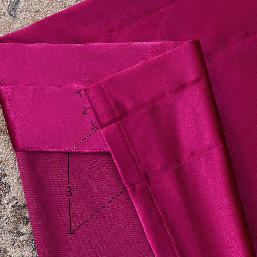 Velvet Blackout Curtains (Set of 2) - From Where - 