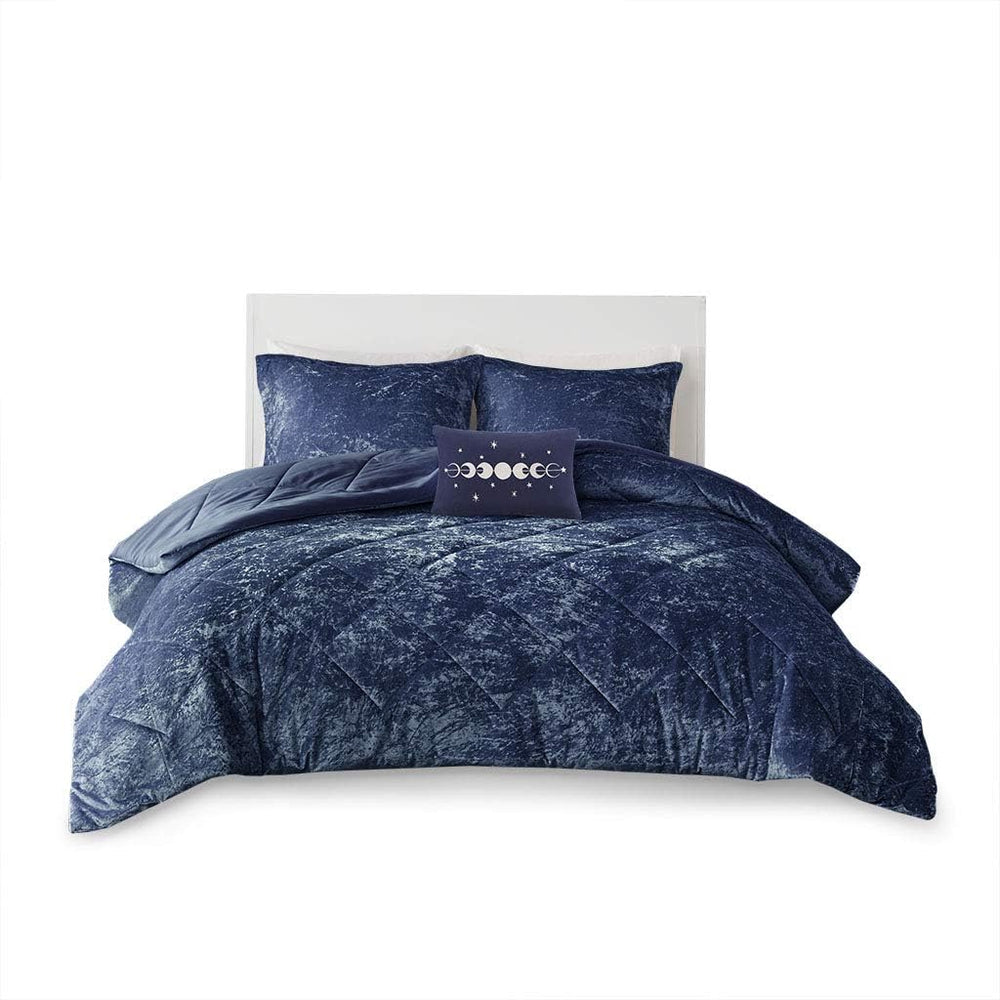 Velvet Comforter Set with Throw Pillow - From Where - 