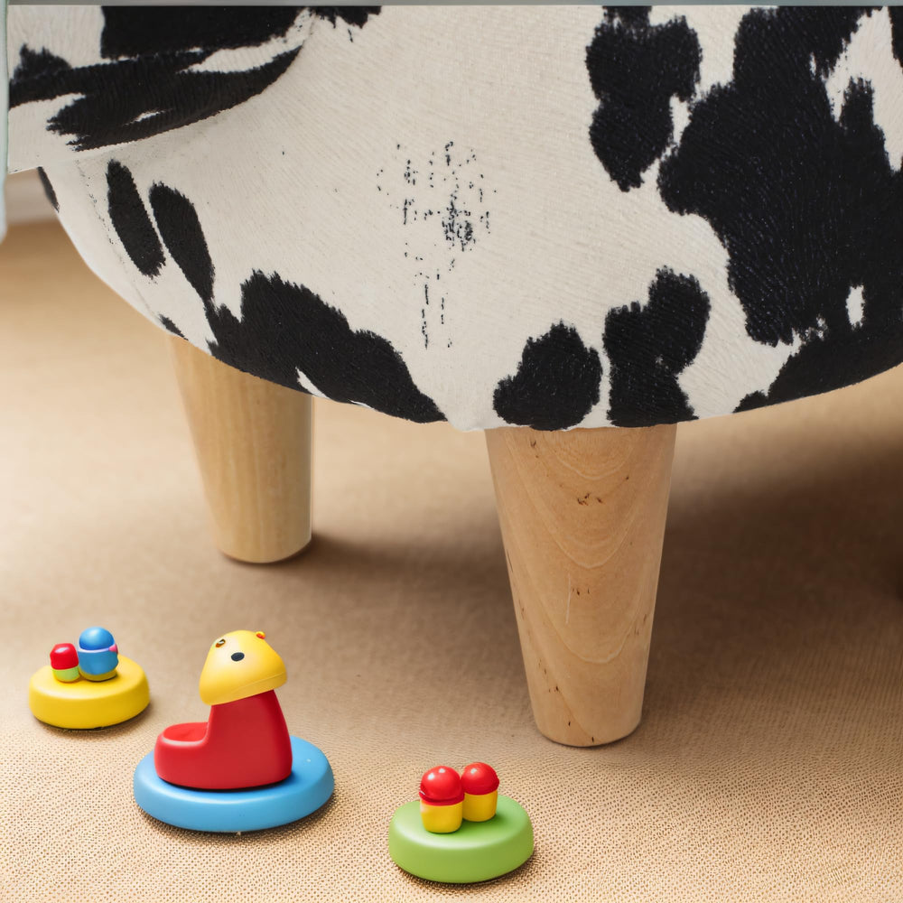Velvet Cow - Shaped Ottoman - From Where - 